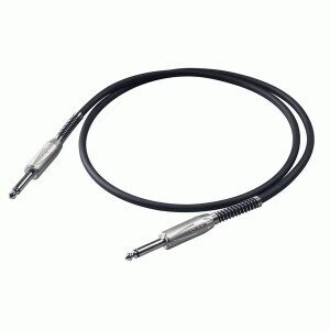 Proel BULK100LU10 - инструментальный кабель 6,3 джек моно <-> 6,3 джек моно, длина 10м