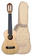 FLIGHT GUT350 SP/SAP - Гиталеле строй ADGCEA, серия Natural,  верхняя дека-ель,  корпус- сапелеле + Чехол