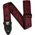 ERNIE BALL 5369 Ремень гитарный Crimson Royal Bloom Jacquard, полипропилен, кожаные нашивки